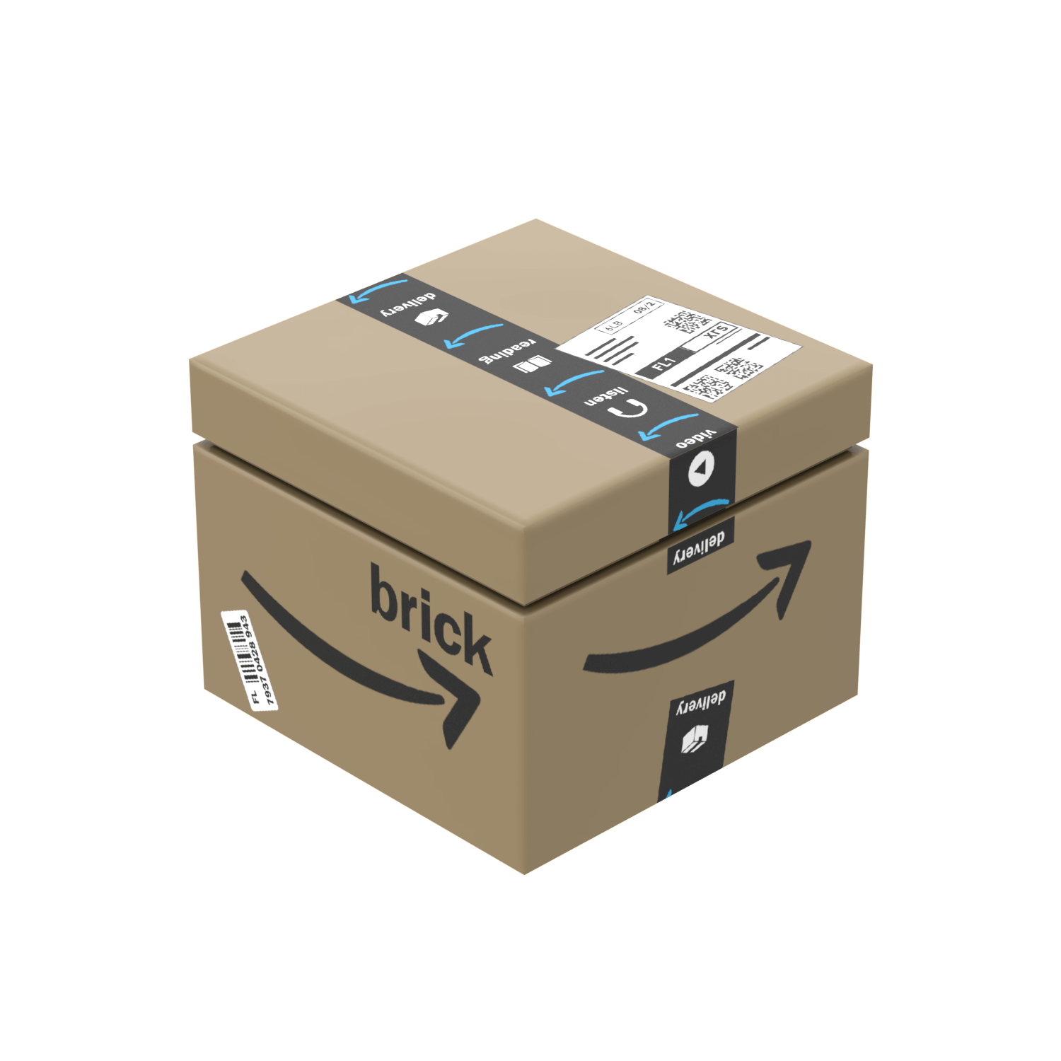 Amazing Shipping Box - Delivery Box - Custom Printed - Made Using LEGO® Parts
