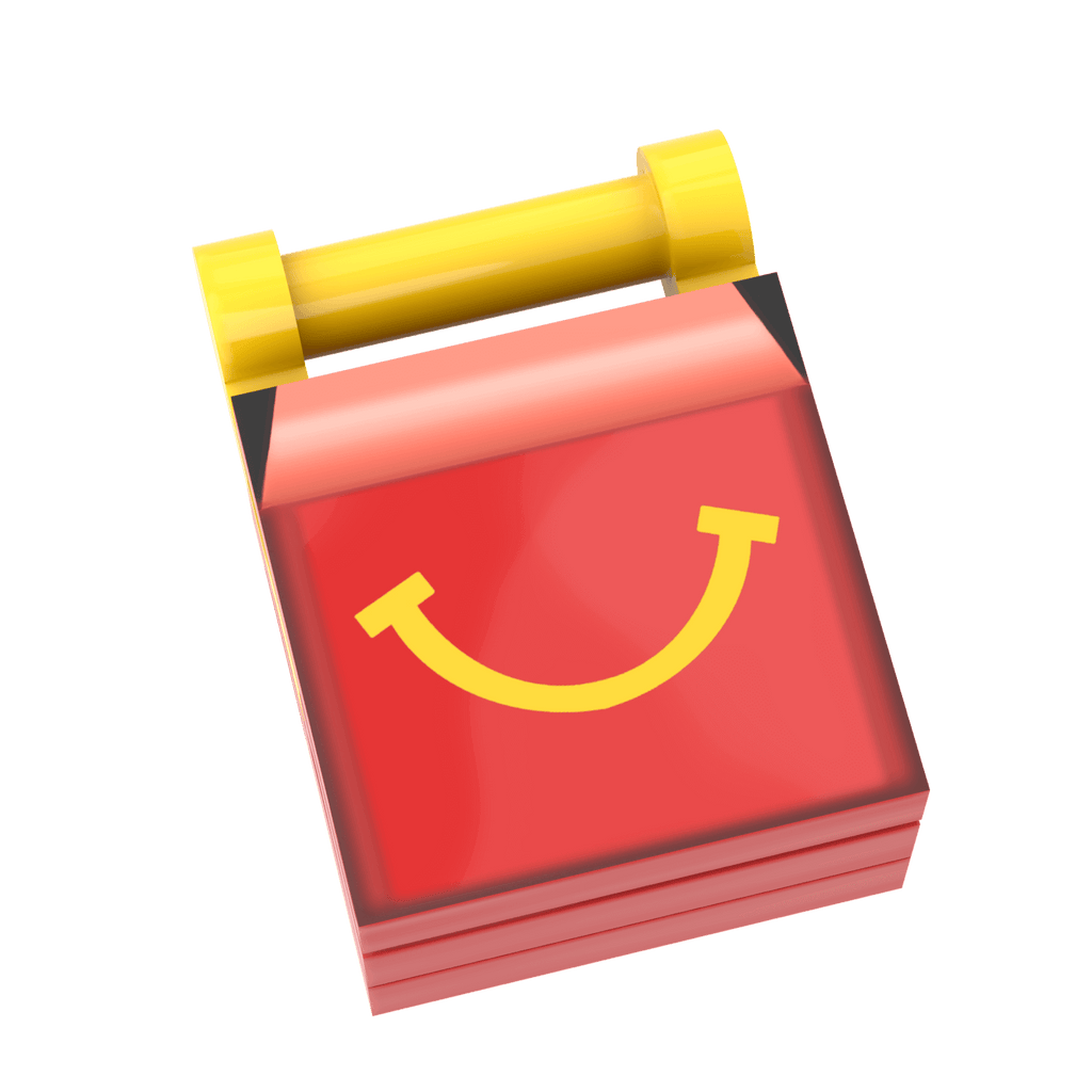 McBrick's Smile Meal - Custom Printed - Made Using LEGO® Parts