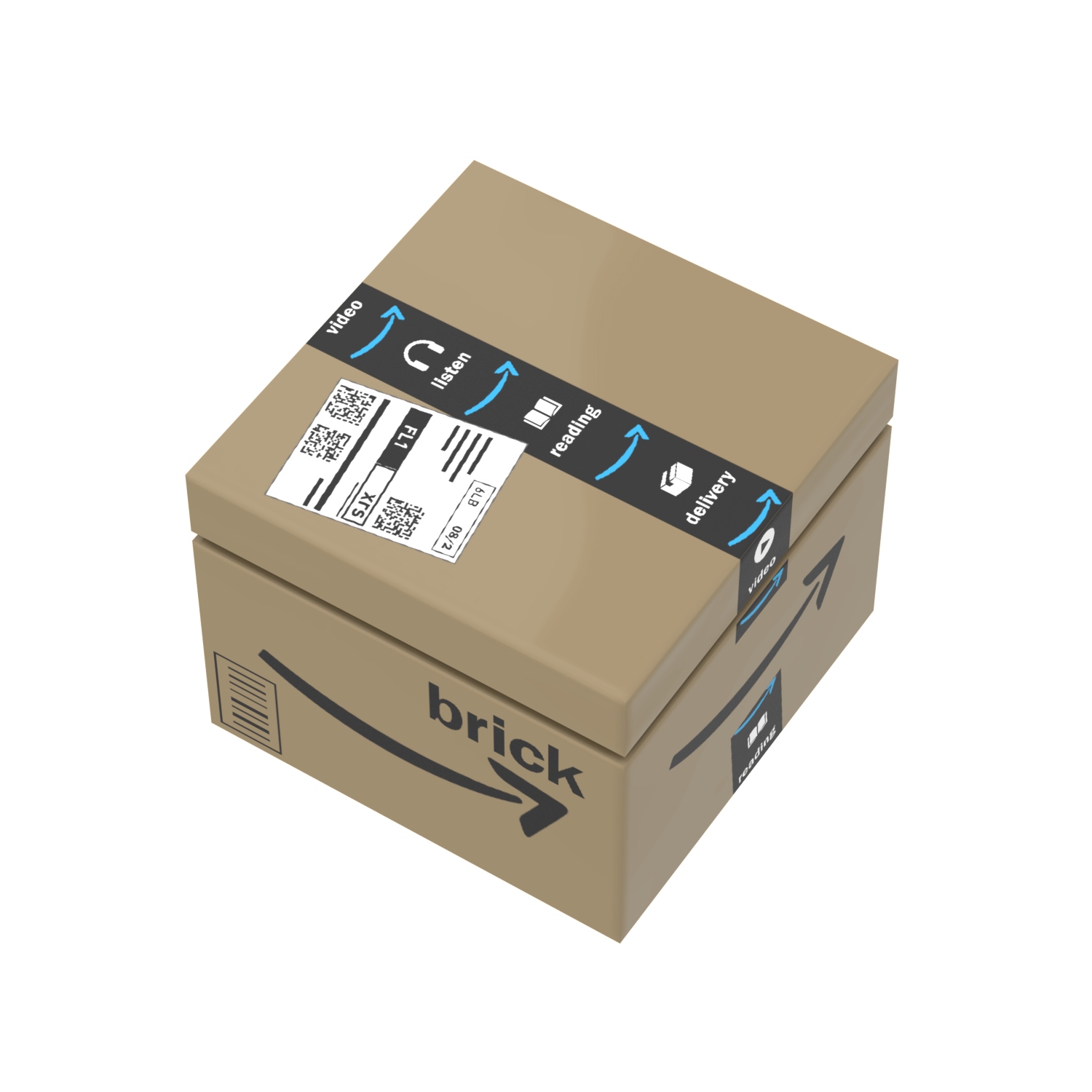 Amazing Shipping Box - Delivery Box - Custom Printed - Made Using LEGO® Parts